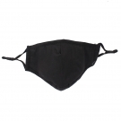 藍(lán)星黑色耳戴式成人棉布口罩