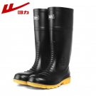 回力029黑色防砸防刺穿雨靴安全靴