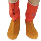 威仕盾FW-2106橙紅色牛皮阻燃腳蓋