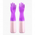 東亞808-A植絨接袖PVC勞保手套