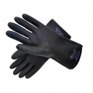 玉蝶黑色加厚工業耐酸堿手套
