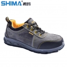 SHIMA希瑪D16002-1防砸防滑耐磨絨面牛皮安全勞保鞋