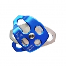 移動側板式雙滑輪救援溜索橫渡活動滑輪