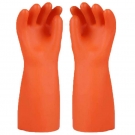 雪蓮0級1000V橙色天然乳膠絕緣工業手套