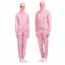 嘉柏利通F-1313粉色拉鏈式分體潔凈服