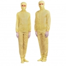 嘉柏利通F-1315W黃色拉鏈式分體潔凈服