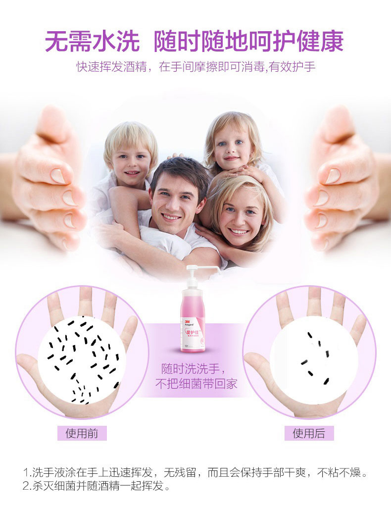 3M愛護佳9250Q免洗手消毒液圖片4