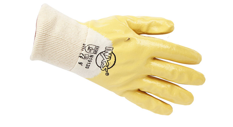 賽立特N19120A-10 3/4涂層黃丁腈手套圖片2