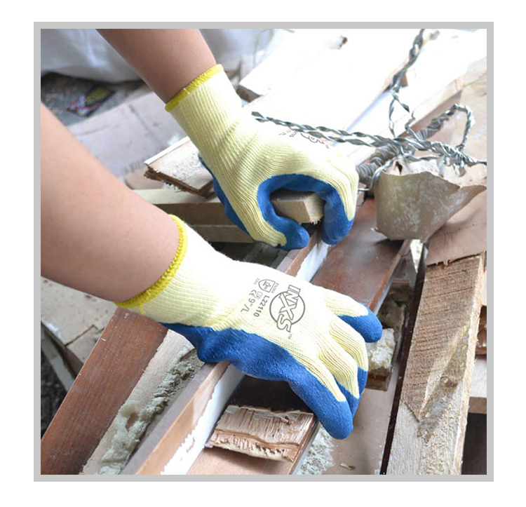 賽立特L22110-10滌棉乳膠涂層手套圖片4