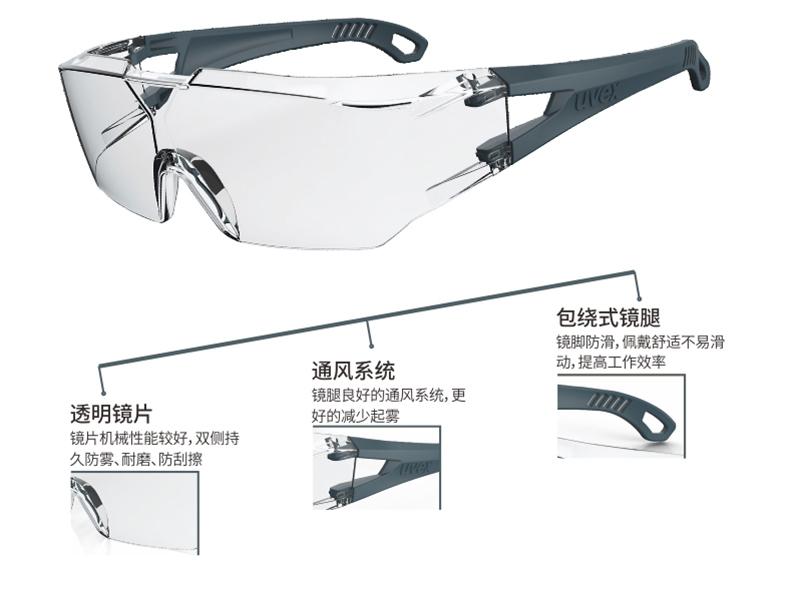 UVEX優唯斯9065129防刮擦防霧防護眼鏡圖片5