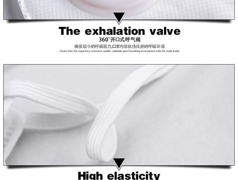 UVEX優唯斯8721210折疊式帶閥KN95防塵口罩圖片7