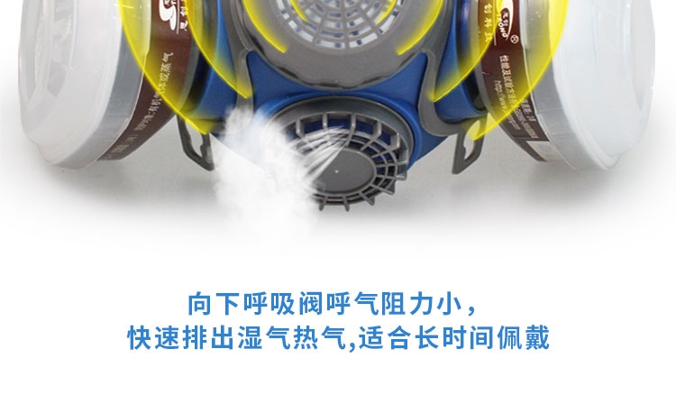 思創ST-M60G-3硅膠半面罩防毒面具圖片8
