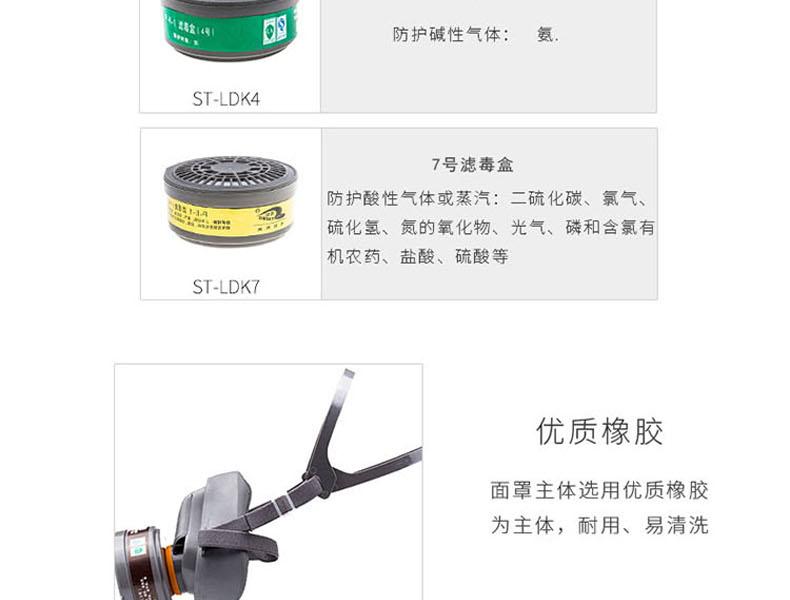 思創(chuàng)ST-FDB橡膠半面罩防毒面具圖片4