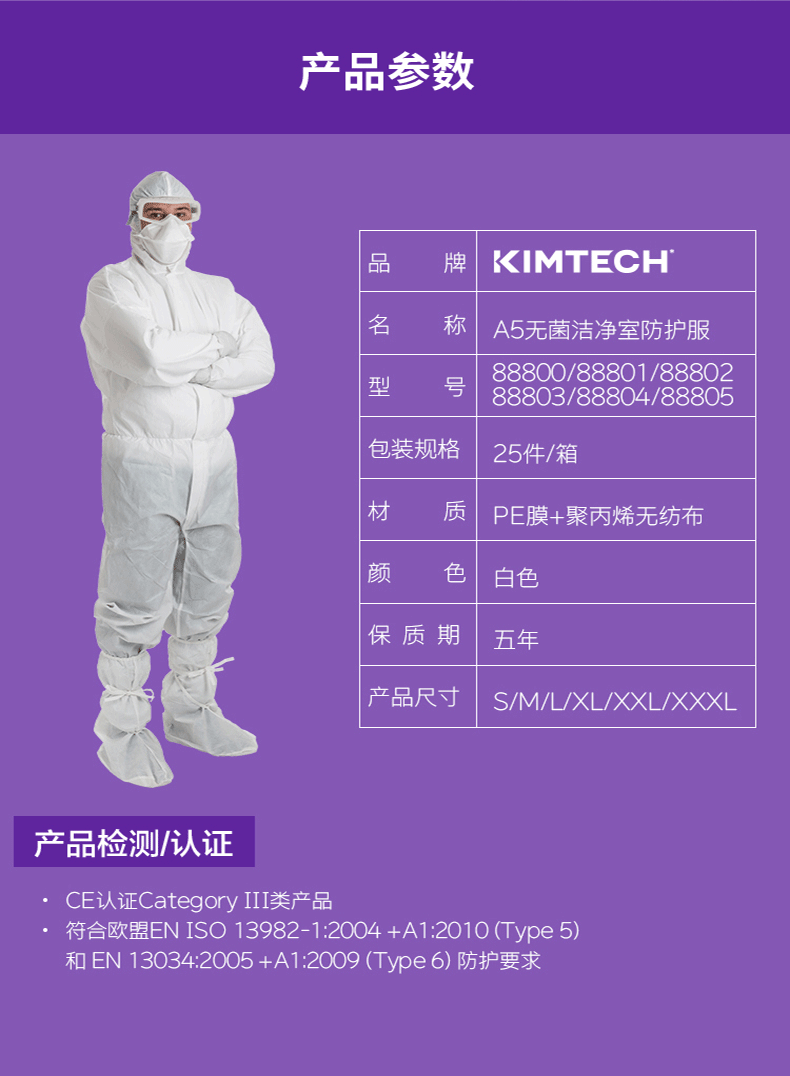 金佰利88801無菌潔凈服圖片2