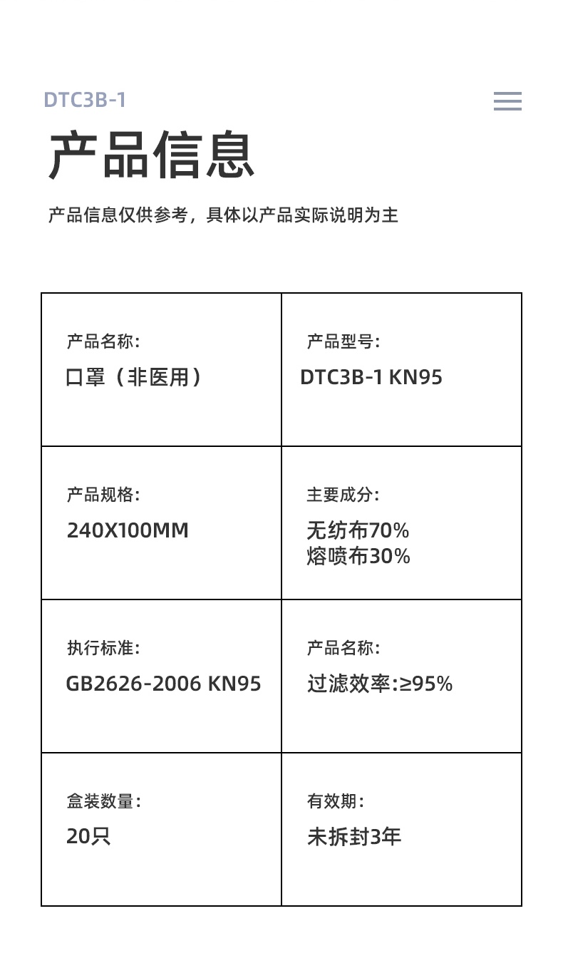大勝DTC3B-1 KN95防塵口罩圖片10
