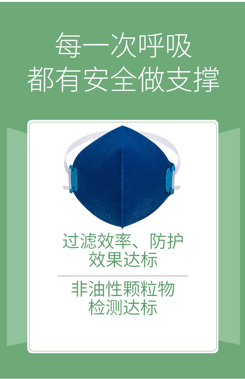 朝美2001藍(lán)KN95防塵口罩圖片1