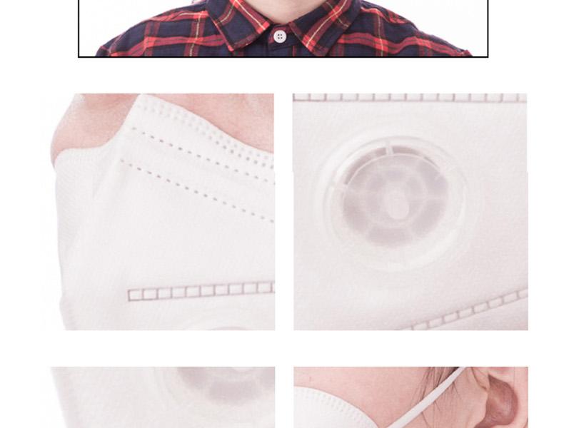 朝美6005-3 KN95帶閥防塵口罩圖片6