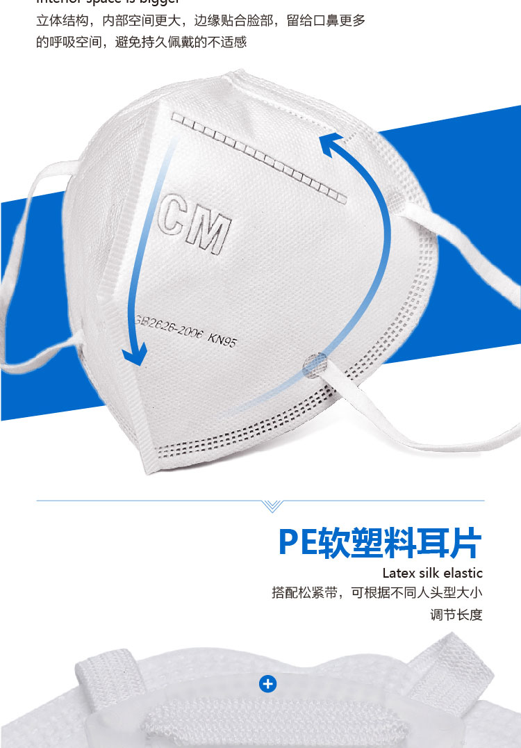 朝美6002A-2 KN95防塵口罩圖片7