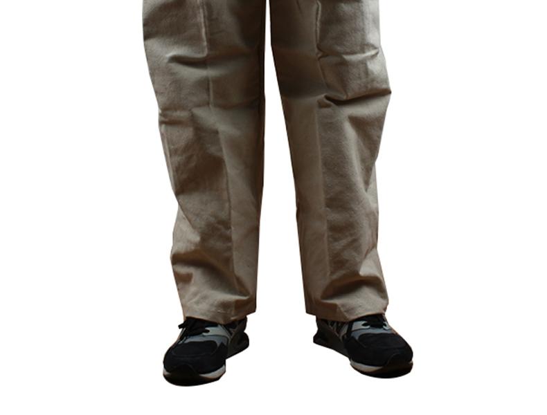 花護帆布噴砂褲圖片2