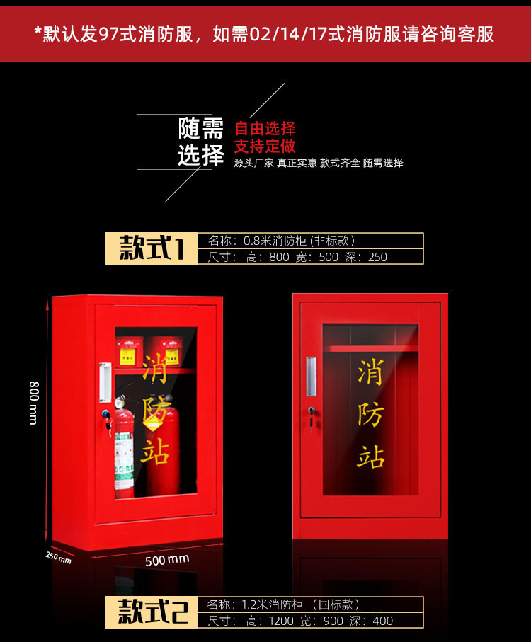 微型消防站消防器材全套工地消防柜圖片6