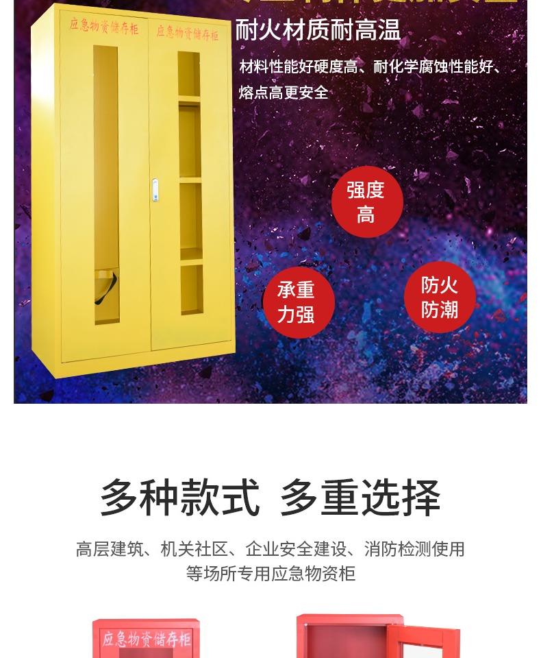 ppe應(yīng)急物資柜緊急事故防護(hù)用品儲(chǔ)存柜圖片4