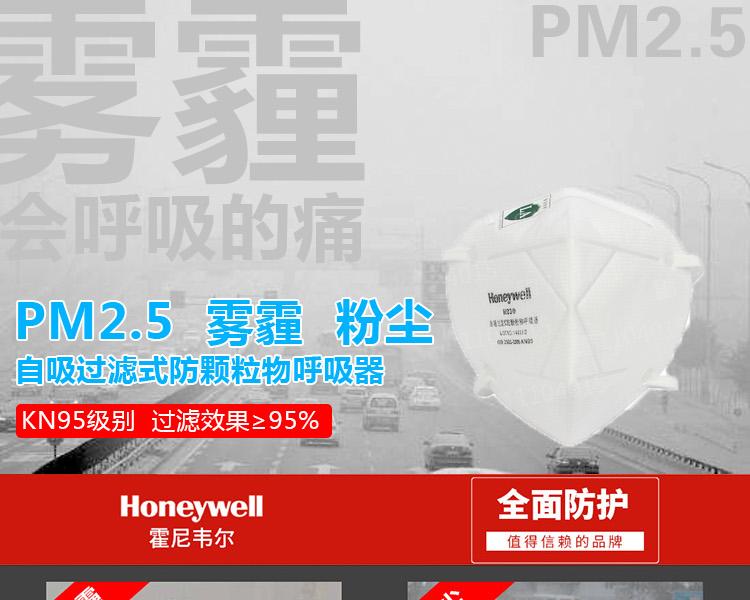 Honeywell霍尼韋爾H1009301 H9301 KN95折疊式耳帶式環保裝防塵口罩圖片1