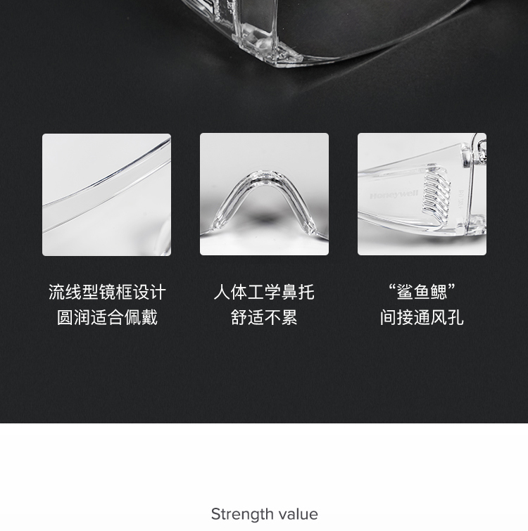 Honeywell霍尼韋爾100002 VisiOTG-A透明防霧鏡片訪客防護(hù)眼鏡圖片14