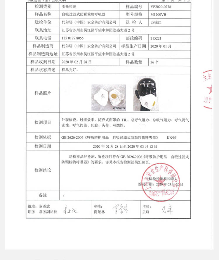 代爾塔104022FFP2級(jí)無(wú)紡布帶閥防塵口罩圖片11