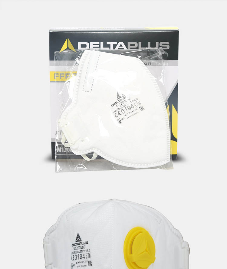代爾塔104022FFP2級(jí)無(wú)紡布帶閥防塵口罩圖片7