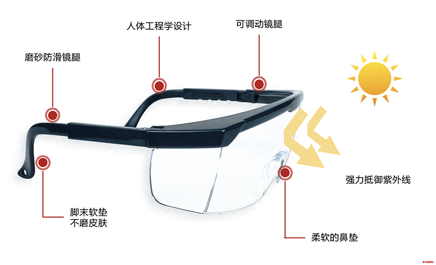 西斯貝爾WG-7228防護(hù)眼鏡圖2