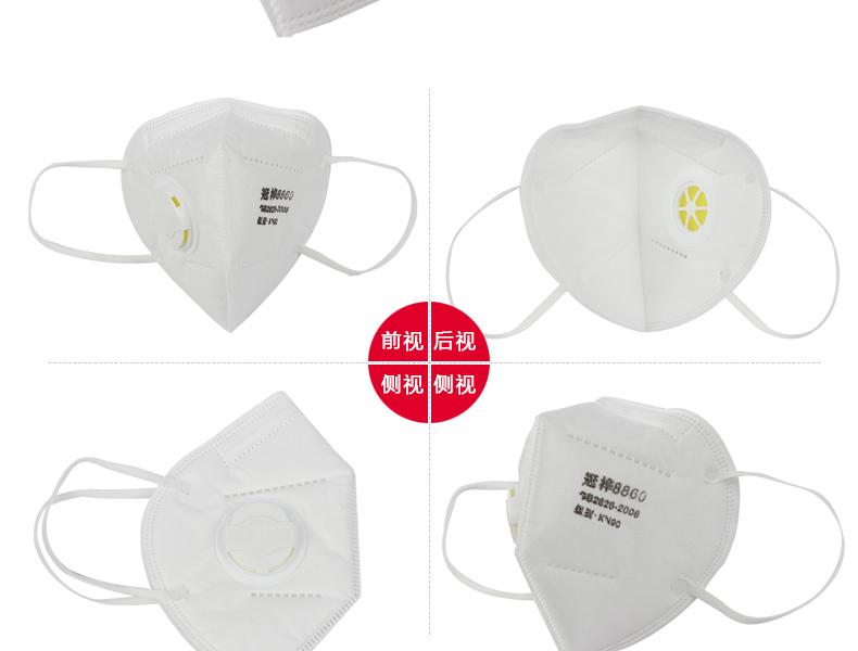 冠樺8860V帶閥防護口罩圖2