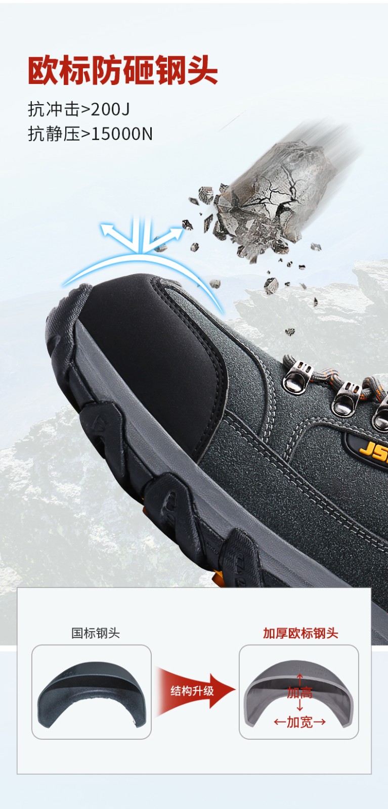 潔適比JSP0703K時尚透氣安全鞋圖4