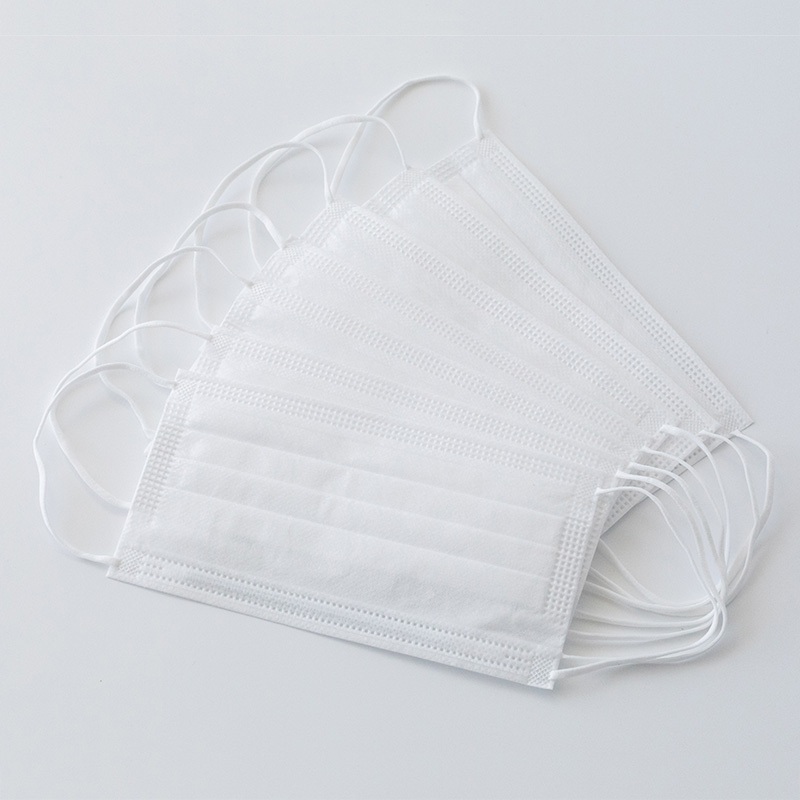 宜舒FE3W白色平面三層一次性口罩圖片2
