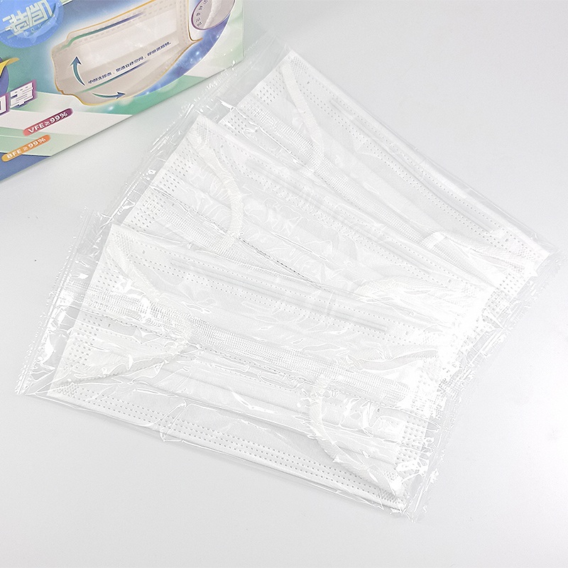 吉可G99白色平面一次性口罩圖片5