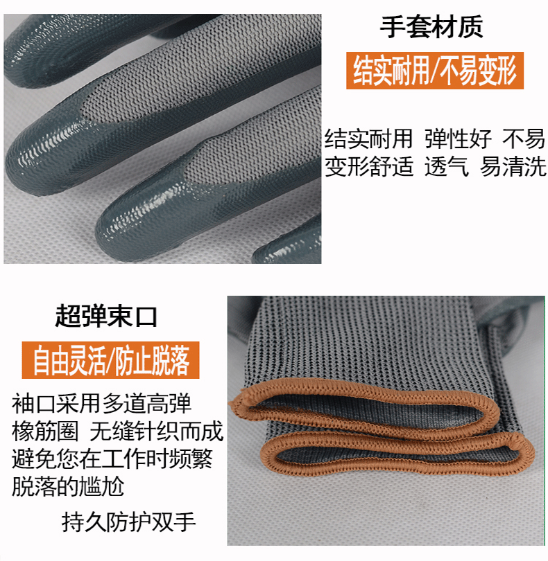 星宇N528尼龍丁腈勞保手套圖片5
