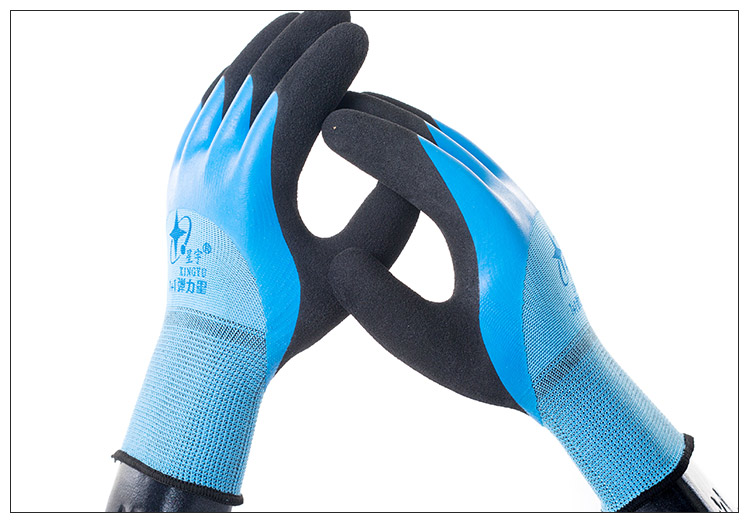 星宇1+1彈力星勞保手套圖片8