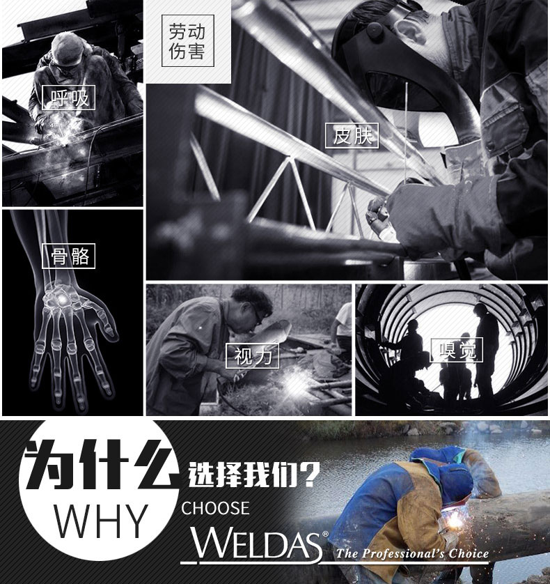 威特仕C33-6830藍色電焊阻燃上衣圖片3