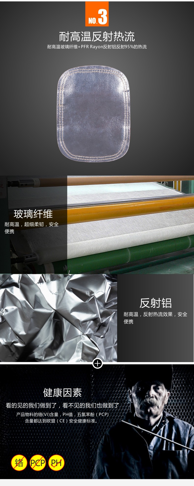 威特仕44-3008反射鋁焊工護手盾圖5