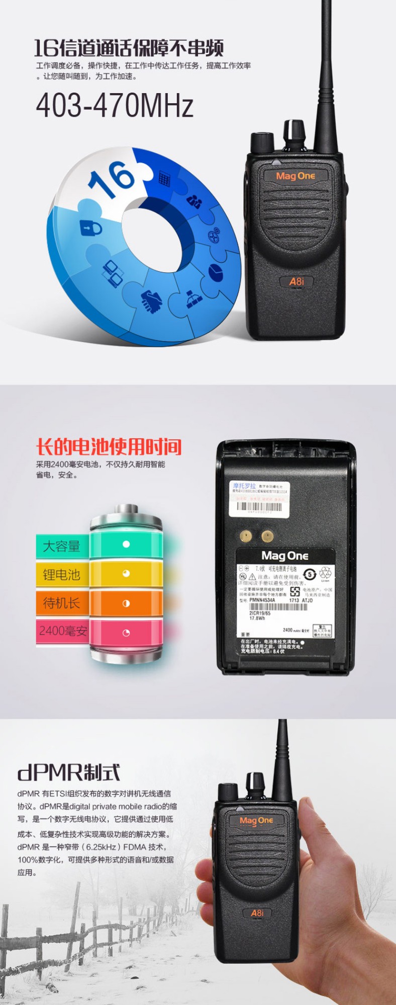 摩托羅拉A8i對講機(jī)圖片5