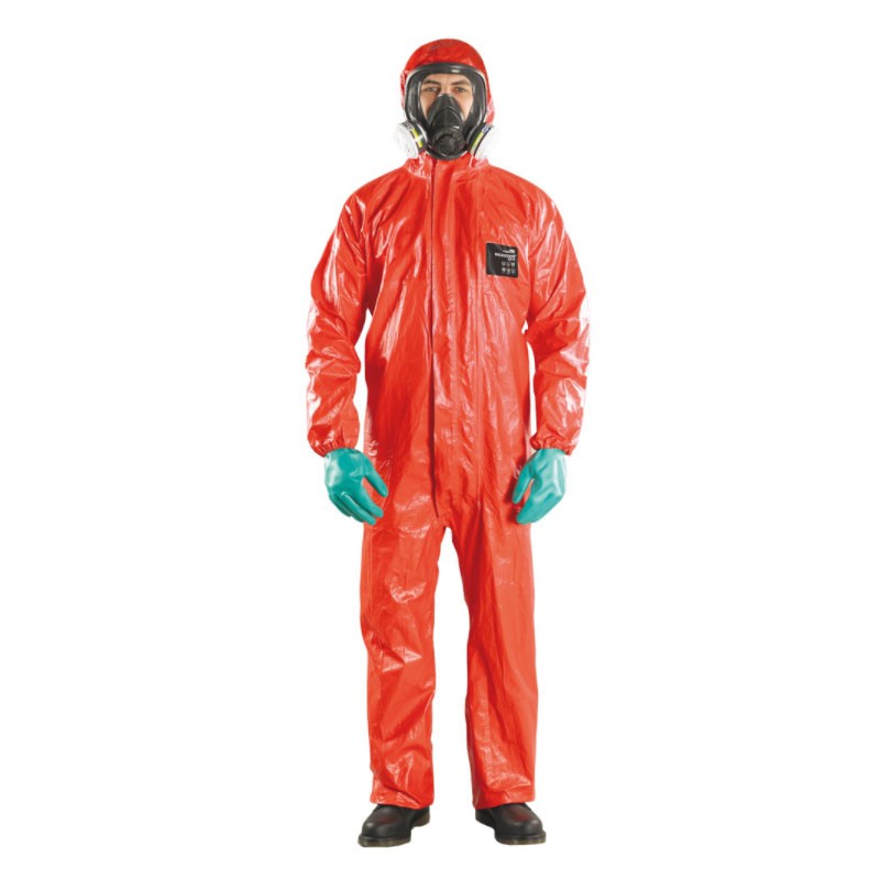 微護佳CFR RD96-T-99-111-02高亮紅色阻燃防化服圖片1