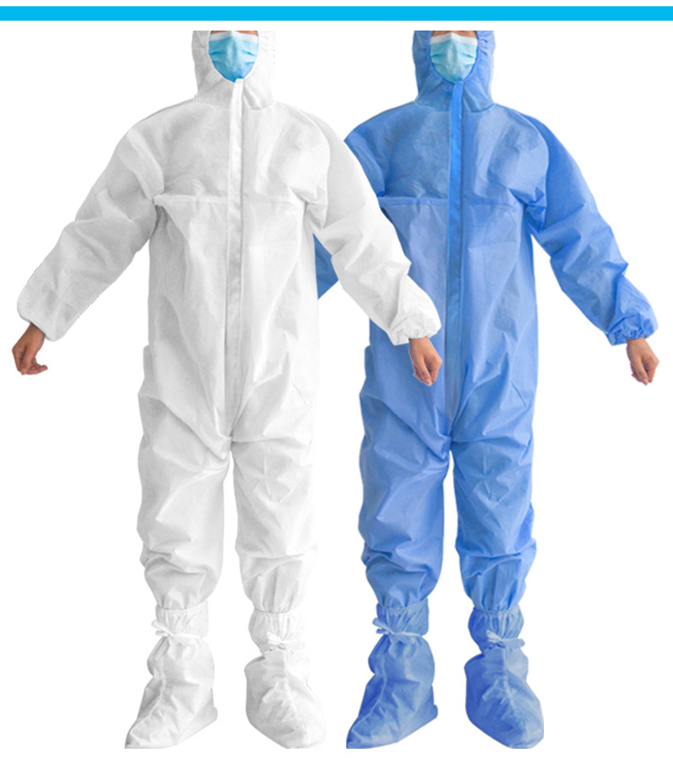 海迪科一次性連體帶帽隔離衣圖片9