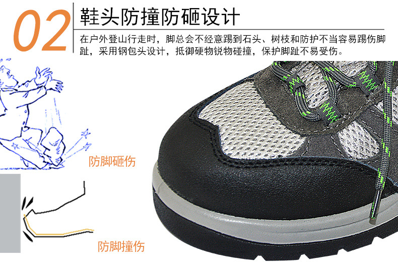 華特6901防砸透氣安全鞋圖片7