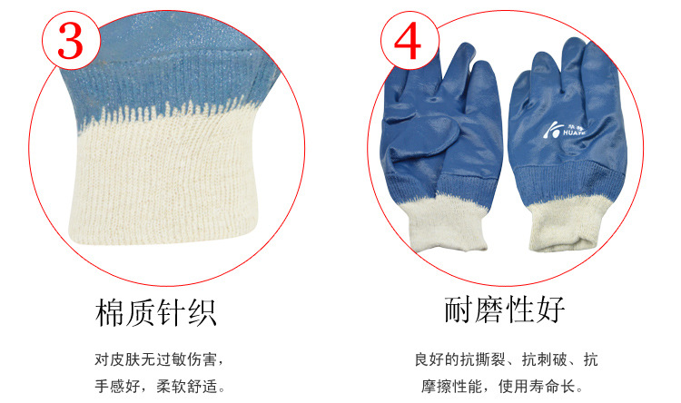 華特3153丁晴涂層勞保手套圖片5
