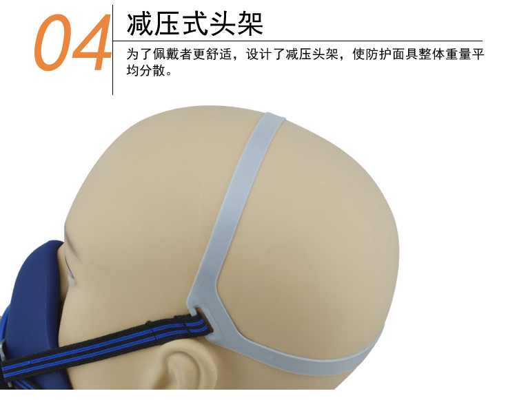華特8101硅膠單罐防毒面具圖片9