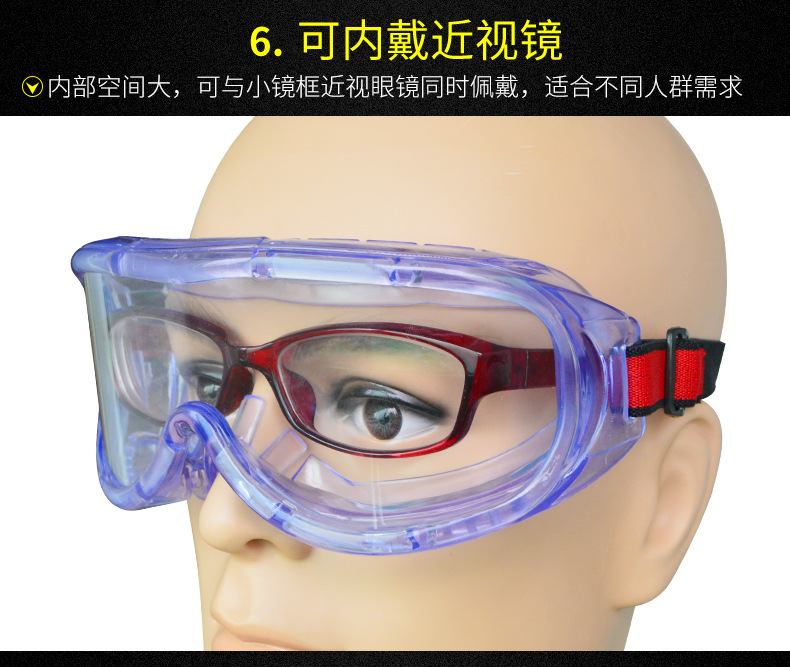 華特HT2921防霧防刮擦護目鏡圖片9