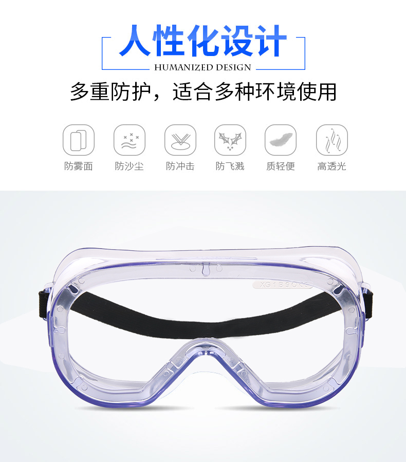 星工XGY-10防霧防飛濺多功能護目鏡圖片5