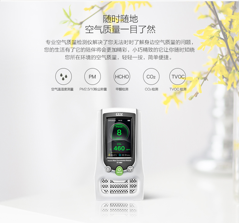 華盛昌DT-9682 PM2.5空氣質(zhì)量檢測儀圖片5