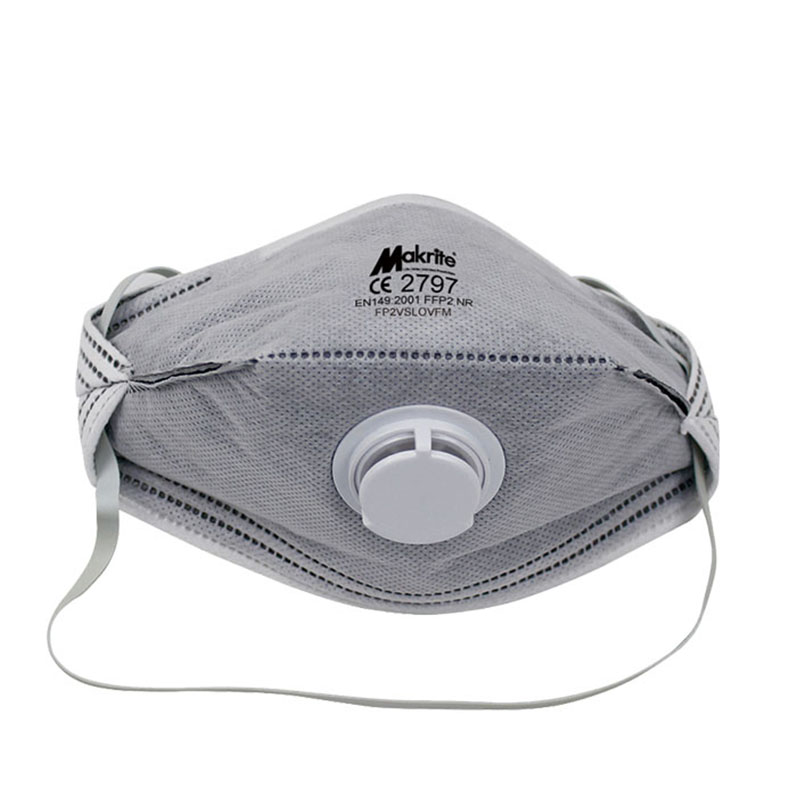 麥特瑞FP2VSLOVFM活性炭船型折疊帶閥防塵口罩圖片