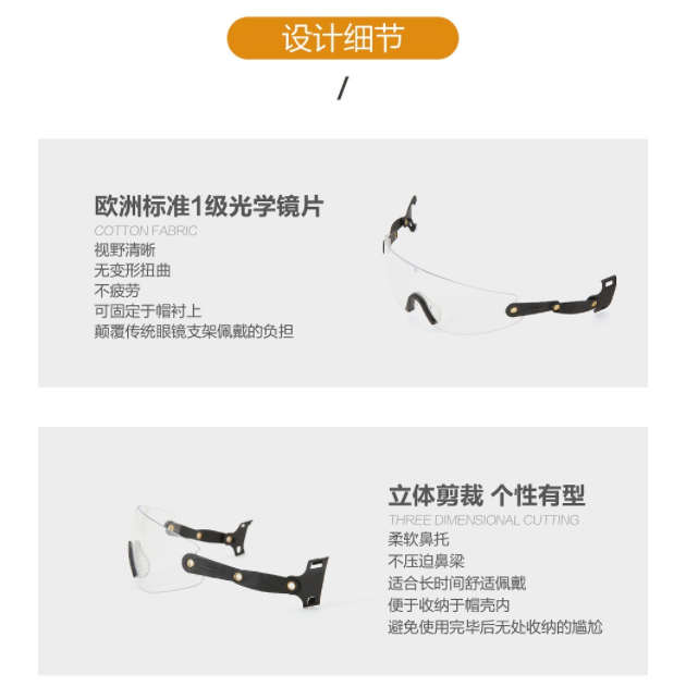 華信配帽型防護眼鏡圖片1