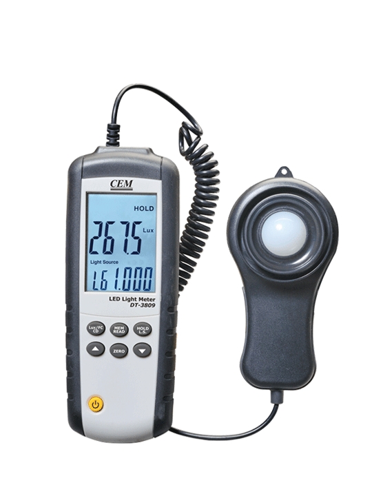 華盛昌DT-3809高精度LED強(qiáng)度測試照度計圖片1